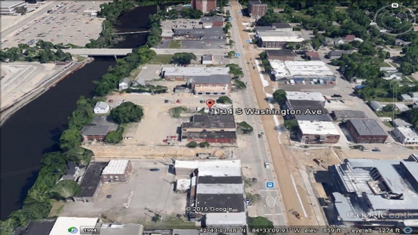 map view of 1134 south washington avenue