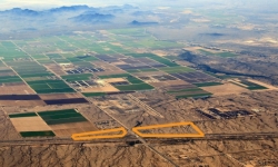 Aerial view of Palo Verde and I-10 lot